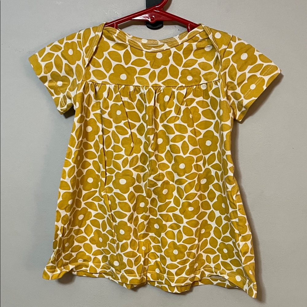 Floral Yellow Baby Dress by Winter Water Factory